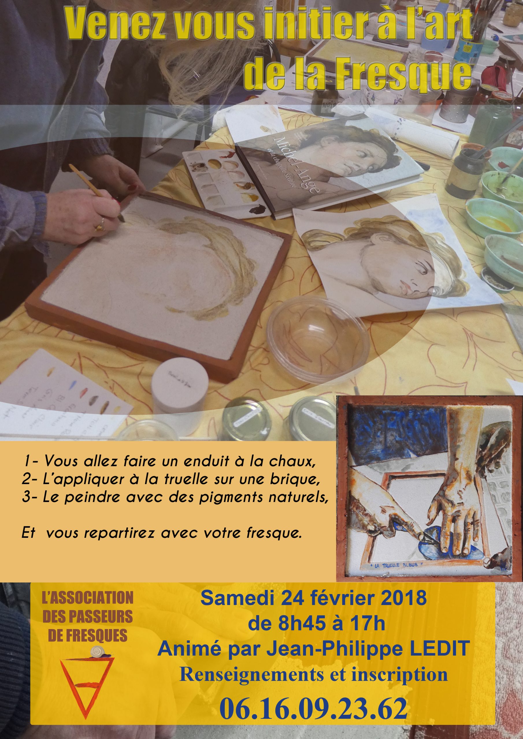 Atelier d'une journée sur brique plâtrière