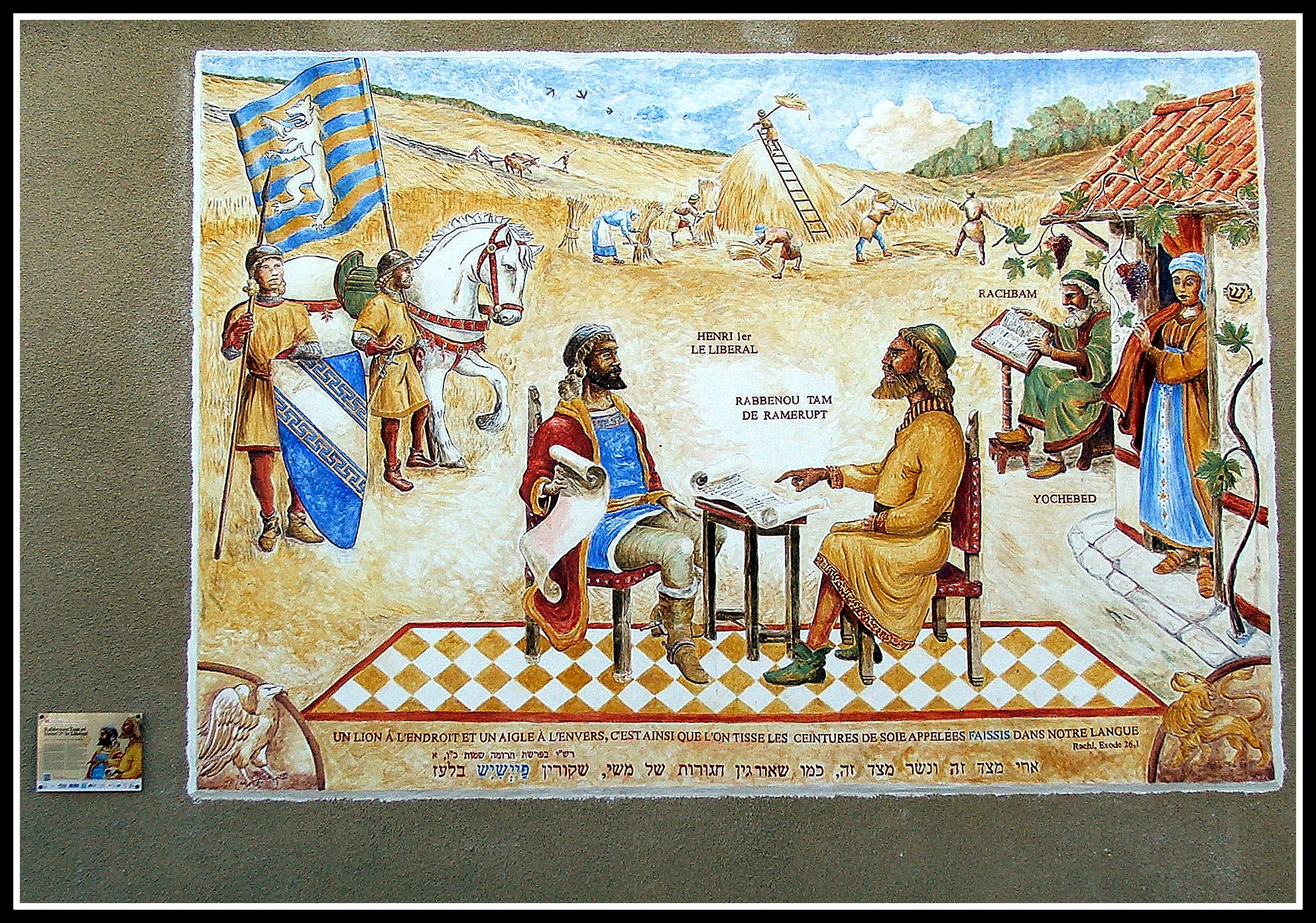 Fresque à Ramerupt sur la Route Médiévale de Rachi en Champagne, 2023